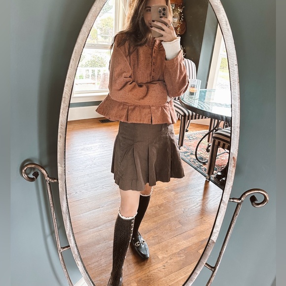 Krista Larson rust Wool Jacket OS sz M/L - Picture 2 of 14